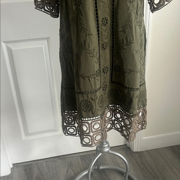 Sea New York Olive Green Mini Dress size 0 - Picture 9 of 16